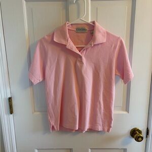 TEHAMA Light Pink Short Sleeve Golf Polo T-Shirt